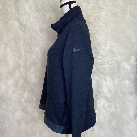 Nike Dri-fit Women's Pullover Cowl Turtleneck Training Sweatshirt Size L - Picture 3 of 10